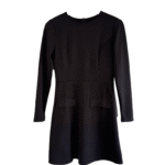 Vestido negro manga larga