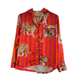 Pijama en satin estampada