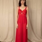 Vestido rojo largo
