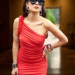 Vestido corto salmón