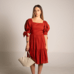 Vestido Terracota Perla Davila