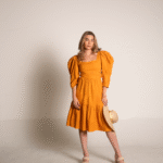 Vestido Mostaza Perla Davila