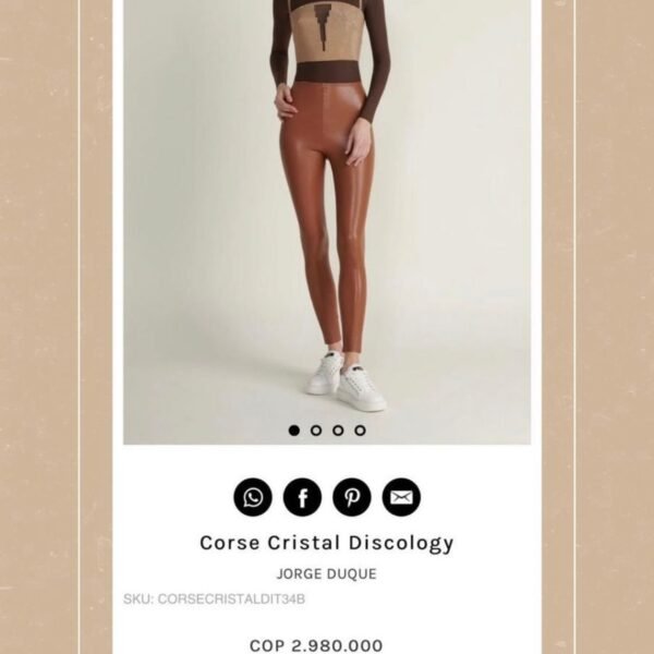 Corset Jorge Duque - Cristal Discology