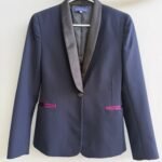 Blazer Turquesa con Bolsillos Brillantes Atelier Crump