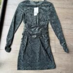 Vestido Mini Terciopelo Petróleo Zara