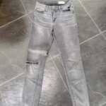 Jeans Skinny Gris Pistola
